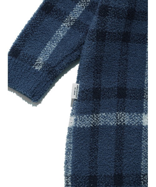 gelato pique（ジェラートピケ）の「【ONLINE限定】【BABY】チェック柄ロンパース（ルームウェア/パジャマ・キッズ・ネイビー/ピンク・80/70）」の12枚目の写真