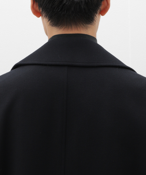 ATON（エイトン）の「ATON(エイトン) SUPER 160S DOUBLE SAXONY DOUBLE BREASTED COAT SCAGCW0902（チェスターコート・メンズ・ブラック・6/4）」の11枚目の写真