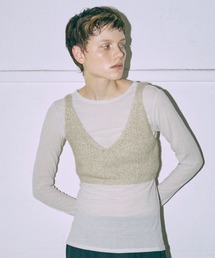 EN NEUME（エンノイム）の「Kirakira Knit Bustier（ニット/セーター）」