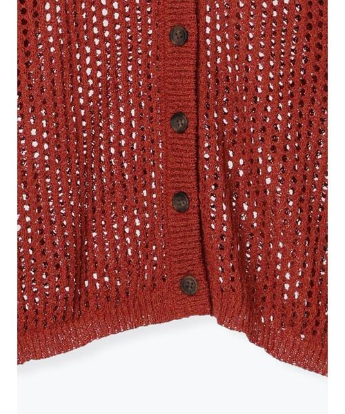 Samansa Mos2(サマンサ モスモス)の「透かし柄前後2WAYニット(ニット/セーター・レディース・ボルドー/ブラック/グリーン/マスタード/ベージュ・F)」の10枚目の写真