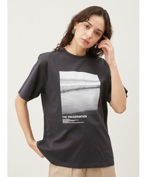 グラフィックフォトTシャツ【手洗い可能】