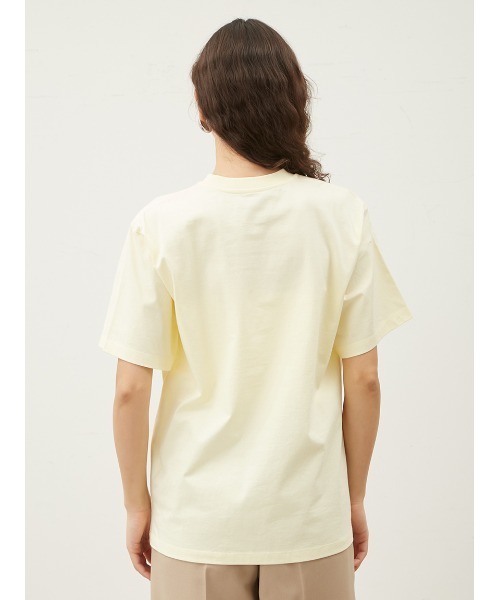Mila Owen(ミラオーウェン)の「グラフィックフォトTシャツ【手洗い可能】(Tシャツ/カットソー・レディース・チャコールグレー/ホワイト/イエロー・0/1)」の5枚目の写真