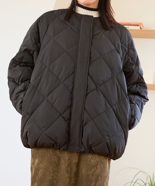オリエンタルトラフィック（ORiental TRaffic）/キルティングノーカラーダウンジャケット/MO43D04 キルティングノーカラーダウンジャケット MO43D04（ダウンジャケット