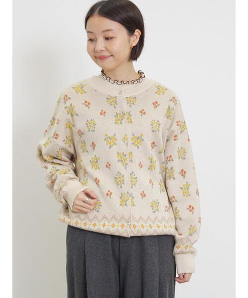 人気♡モスキーノ【S相当】カラフルボタンモチーフ アンサンブル レーヨン混 Samansa Mos2（サマンサ モスモス）の「【マシンウォッシャブル