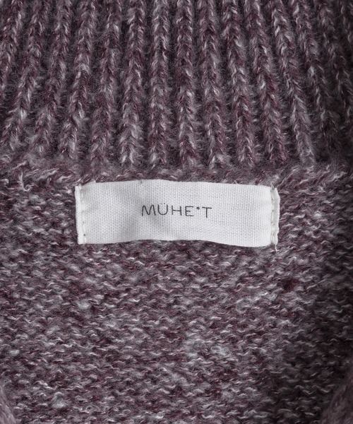 MUHET（ミュエータ）の「ハーフジップメランジニット（ニット/セーター