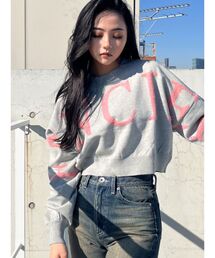 【希少】GYDA グレー ノースリーブニット GYDA（ジェイダ）の「フリルノースリーブニット TOPS（ニット