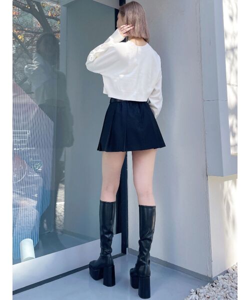 GYDA（ジェイダ）の「FANCIERラメニットトップス（ニット/セーター・レディース・オフホワイト/ブラック/スカイブルー/グレー・FREE）」の10枚目の写真