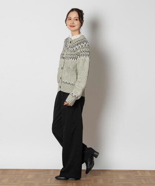 Right-on(ライトオン)の「Other(ソノタ)「USA WOOL MIX」求心柄カウチン(その他トップス・レディース・オフホワイト/ネイビー・M/L/XL)」の10枚目の写真