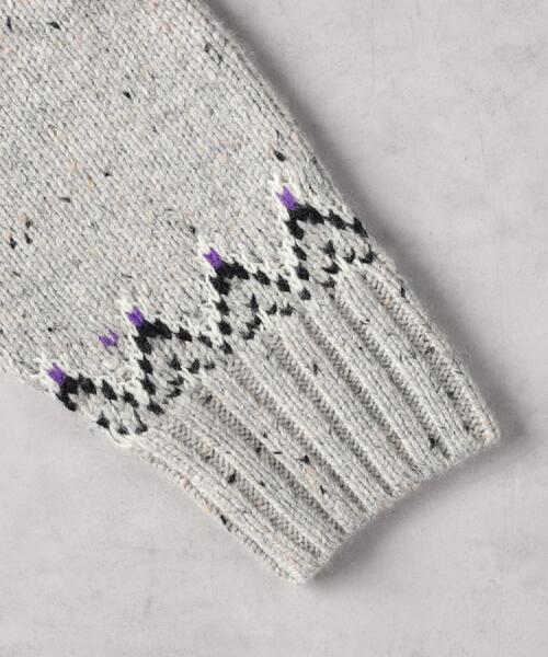 Right-on(ライトオン)の「Other(ソノタ)「USA WOOL MIX」求心柄カウチン(その他トップス・レディース・オフホワイト/ネイビー・M/L/XL)」の5枚目の写真