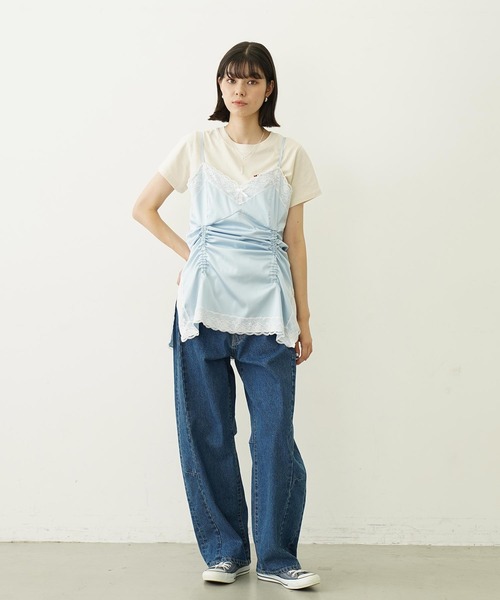 MILKFED.（ミルクフェド）の「GLITTER  CHERRY COMPACT S/S TEE（Tシャツ/カットソー・レディース・オフホワイト/ブラック/ライトグリーン・S/M）」の19枚目の写真