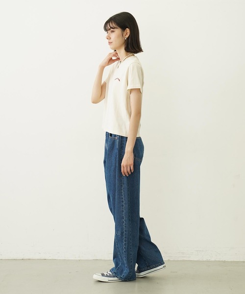 MILKFED.（ミルクフェド）の「GLITTER  CHERRY COMPACT S/S TEE（Tシャツ/カットソー・レディース・オフホワイト/ブラック/ライトグリーン・S/M）」の16枚目の写真