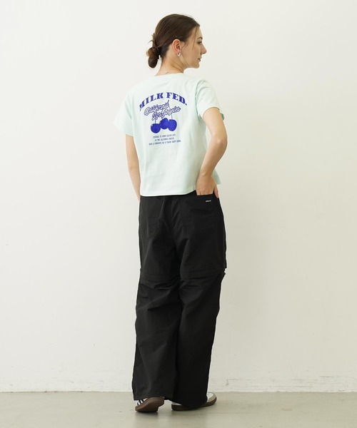 MILKFED.（ミルクフェド）の「GLITTER  CHERRY COMPACT S/S TEE（Tシャツ/カットソー・レディース・オフホワイト/ブラック/ライトグリーン・S/M）」の8枚目の写真