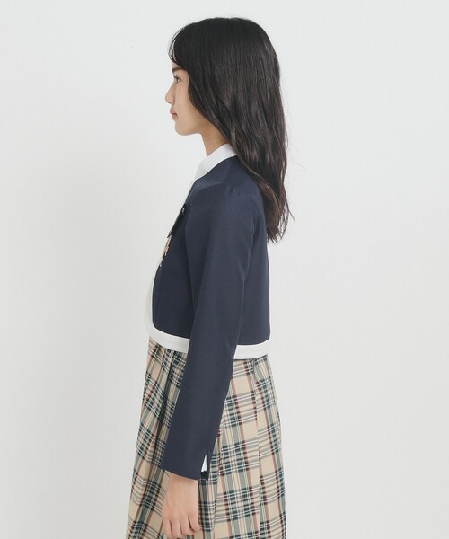 【25年入卒・セレモニー・卒服】ボレロジャケット(ノーカラージャケット)|PINK-latte(ピンクラテ) 【25年入卒・セレモニー・卒服】ボレロジャケット(ノーカラージャケット)|PINK-latte(ピンクラテ)