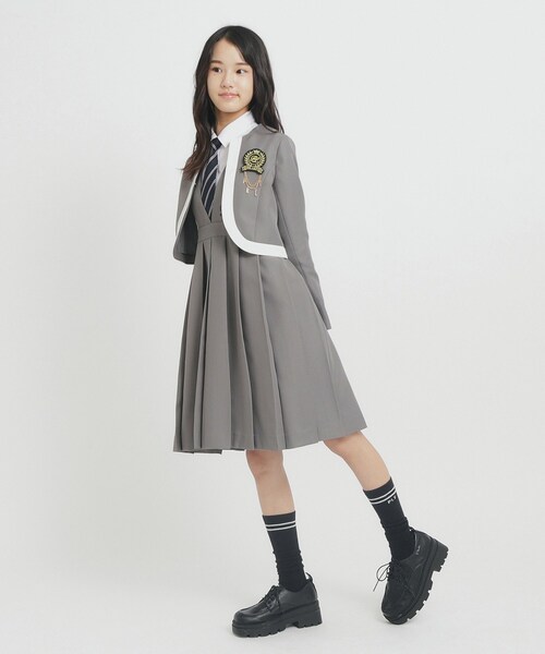 【25年入卒・セレモニー・卒服】ボレロジャケット(ノーカラージャケット)|PINK-latte(ピンクラテ) 【25年入卒・セレモニー・卒服】ボレロジャケット(ノーカラージャケット)|PINK-latte(ピンクラテ)