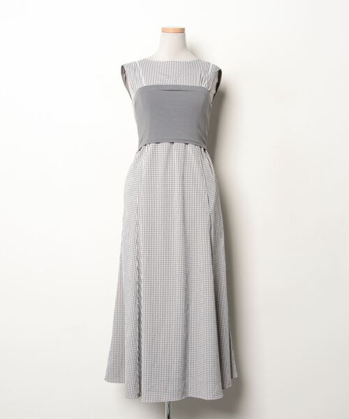 セール/ブランド古着】チェック柄コンビワンピース（ワンピース  