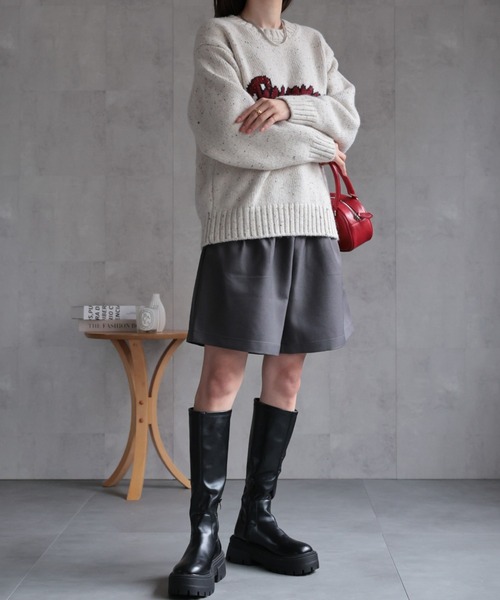 CREARE -LINO-(クレアーレリノ)の「ツータックハーフパンツ(その他パンツ・レディース・グレー/ブラック・S/M)」の17枚目の写真