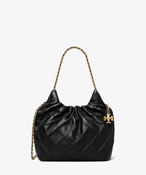 【Tory Burch】フレミング ハンドバッグ フレミング シアリング ミニドローストリングバッグ: レディース