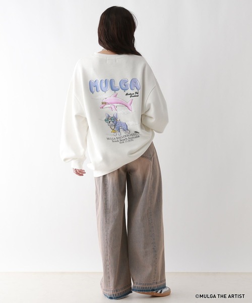 MULGA（モルガ）の「【MULGA THE LIFE】コラボ/バックプリントヘビーウェイトスウェット（スウェット・メンズ・ブラック/イエロー/ホワイト/グリーン・MEDIUM/LARGE）」の6枚目の写真