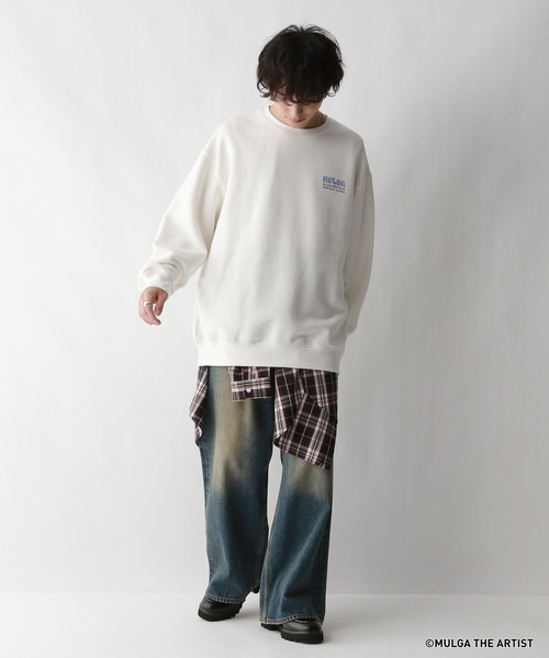 MULGA（モルガ）の「【MULGA THE LIFE】コラボ/バックプリントヘビーウェイトスウェット（スウェット・メンズ・ブラック/イエロー/ホワイト/グリーン・MEDIUM/LARGE）」の10枚目の写真