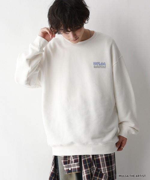 MULGA（モルガ）の「【MULGA THE LIFE】コラボ/バックプリントヘビーウェイトスウェット（スウェット・メンズ・ブラック/イエロー/ホワイト/グリーン・MEDIUM/LARGE）」の11枚目の写真