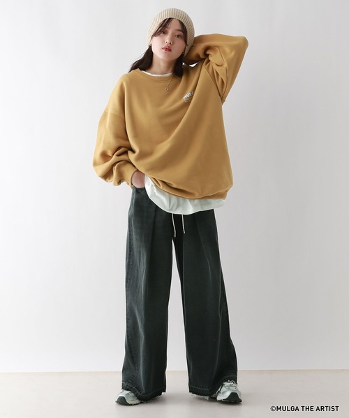 MULGA（モルガ）の「【MULGA THE LIFE】コラボ/バックプリントヘビーウェイトスウェット（スウェット・メンズ・ブラック/イエロー/ホワイト/グリーン・MEDIUM/LARGE）」の22枚目の写真