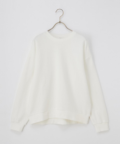 Honeys（ハニーズ）の「スウェットゆるトップス（スウェット・レディース・ブラック/ブルー/ホワイト/グリーン/ピンク/スミクロ・L/LL/M/S/3L）」の9枚目の写真