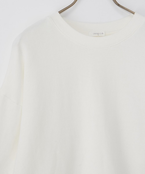 Honeys（ハニーズ）の「スウェットゆるトップス（スウェット・レディース・ブラック/ブルー/ホワイト/グリーン/ピンク/スミクロ・L/LL/M/S/3L）」の10枚目の写真