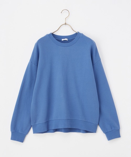 Honeys（ハニーズ）の「スウェットゆるトップス（スウェット・レディース・ブラック/ブルー/ホワイト/グリーン/ピンク/スミクロ・L/LL/M/S/3L）」の13枚目の写真