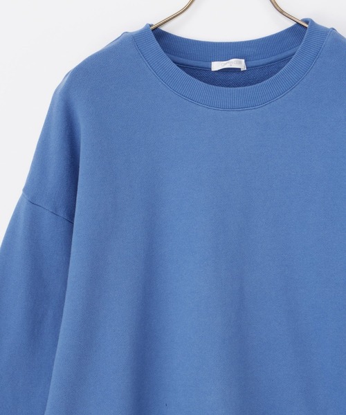 Honeys（ハニーズ）の「スウェットゆるトップス（スウェット・レディース・ブラック/ブルー/ホワイト/グリーン/ピンク/スミクロ・L/LL/M/S/3L）」の14枚目の写真