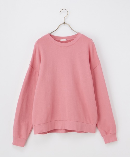 Honeys（ハニーズ）の「スウェットゆるトップス（スウェット・レディース・ブラック/ブルー/ホワイト/グリーン/ピンク/スミクロ・L/LL/M/S/3L）」の15枚目の写真