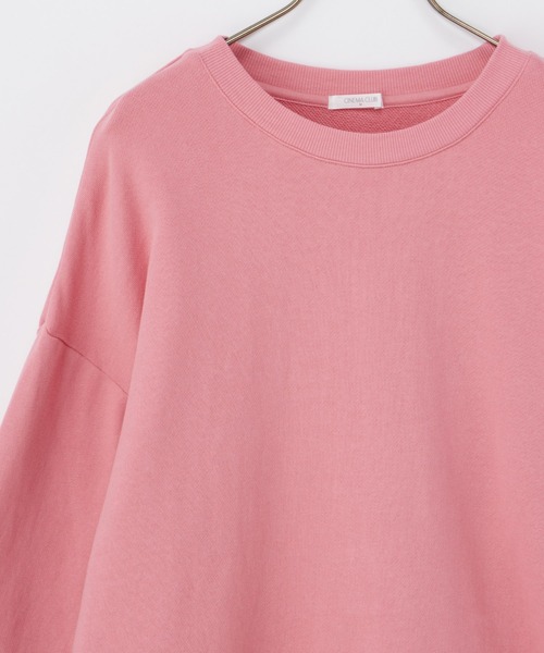 Honeys（ハニーズ）の「スウェットゆるトップス（スウェット・レディース・ブラック/ブルー/ホワイト/グリーン/ピンク/スミクロ・L/LL/M/S/3L）」の16枚目の写真