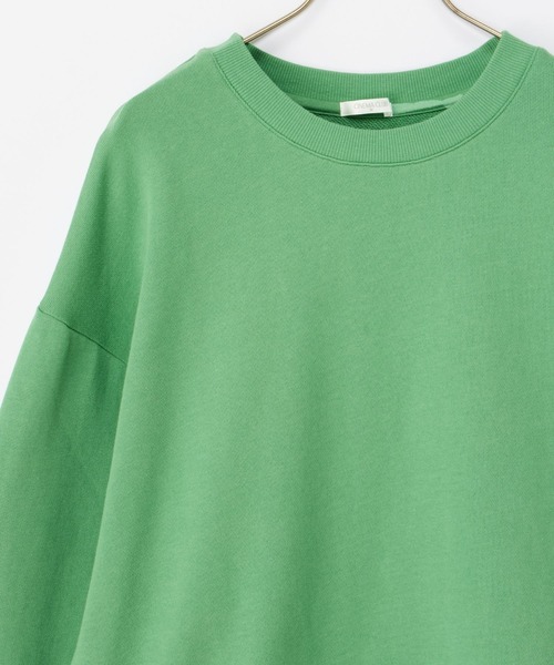 Honeys（ハニーズ）の「スウェットゆるトップス（スウェット・レディース・ブラック/ブルー/ホワイト/グリーン/ピンク/スミクロ・L/LL/M/S/3L）」の18枚目の写真