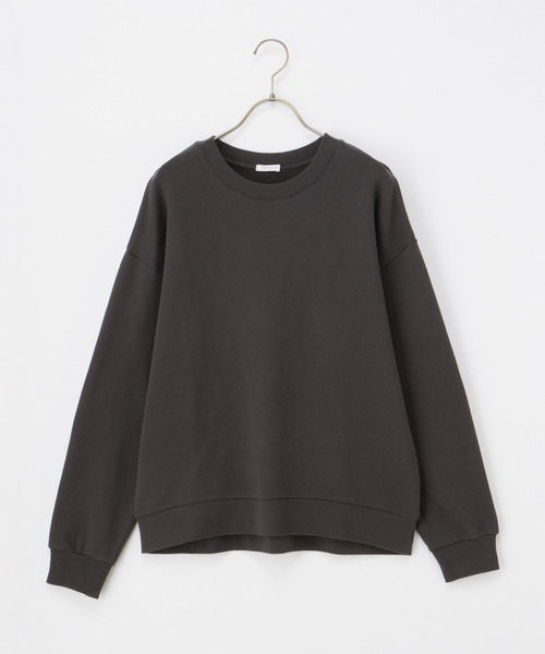 Honeys（ハニーズ）の「スウェットゆるトップス（スウェット・レディース・ブラック/ブルー/ホワイト/グリーン/ピンク/スミクロ・L/LL/M/S/3L）」の19枚目の写真