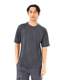 Black Out ジャガードメッシュニットショートスリーブTシャツ