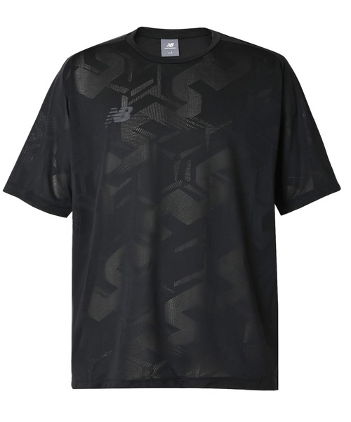 NEW BALANCE(ニューバランス)の「Black Out ジャガードメッシュニットショートスリーブTシャツ(Tシャツ/カットソー・メンズ・チャコールグレー/ベージュ/ブラック・LARGE/MEDIUM/SMALL)」の8枚目の写真
