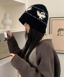 ユキエモン♡リボンボーダーキャップ Bshop｜KIJIMA TAKAYUKI | ハンドニット チューリップハット