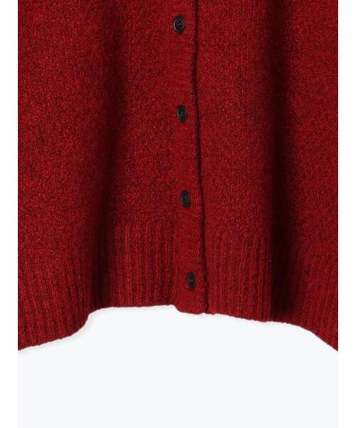 Samansa Mos2（サマンサ モスモス）の「2WAYステッチ配色鹿の子編みニット（カーディガン/ボレロ・レディース・ブラック/レッド/ブルー/ベージュ/キナリ・F）」の20枚目の写真