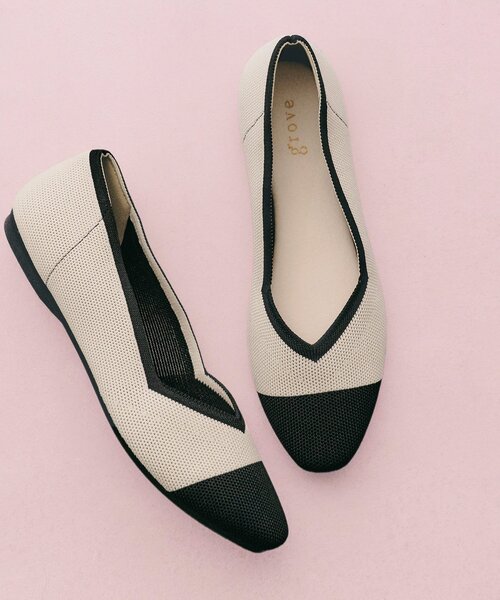 grove（グローブ）の「【人間工学】洗えるニットパンプス（その他シューズ・レディース・ベージュ系その他3/ブラック系/ブラック系4/ブラウン系その他5/ブラック系5/ベージュ系その他7・M/L/S）」の7枚目の写真