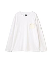 Schott/ショット/LS ONE STAR LEATHER POCKET T-SHIRT/ワンスター レザーポケット Tシャツ