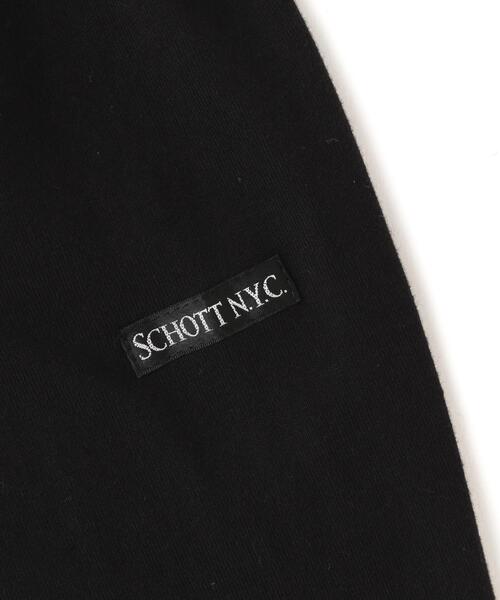 Schott(ショット)の「Schott/ショット/LS ONE STAR LEATHER POCKET T-SHIRT/ワンスター レザーポケット Tシャツ(Tシャツ/カットソー・メンズ・ブラック/ホワイト・2XL/M/L/XL/S)」の3枚目の写真