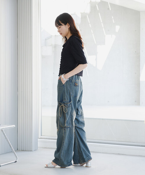 Kastane(カスタネ)の「デニムパンツ(デニムパンツ・レディース・ブラック・0)」の9枚目の写真