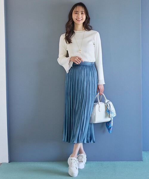 ANY SIS(エニィスィス)の「【洗える】シアーディテール ニット(ニット/セーター・レディース・ブラック系/ライトグリーン系/ホワイト系・2)」の19枚目の写真