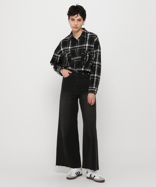 3.3 Field Trip （3.3フィールドトリップ）の「3.3 Field Trip／リボンポケットチェックシャツ2（シャツ/ブラウス・レディース・ブラック/イエロー・FREE）」の14枚目の写真