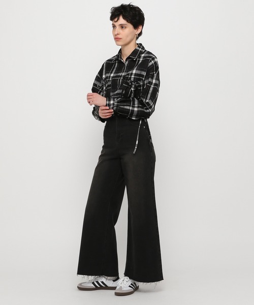 3.3 Field Trip （3.3フィールドトリップ）の「3.3 Field Trip／リボンポケットチェックシャツ2（シャツ/ブラウス・レディース・ブラック/イエロー・FREE）」の15枚目の写真