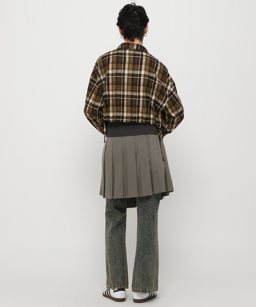 3.3 Field Trip （3.3フィールドトリップ）の「3.3 Field Trip／リボンポケットチェックシャツ2（シャツ/ブラウス・レディース・ブラック/イエロー・FREE）」の10枚目の写真