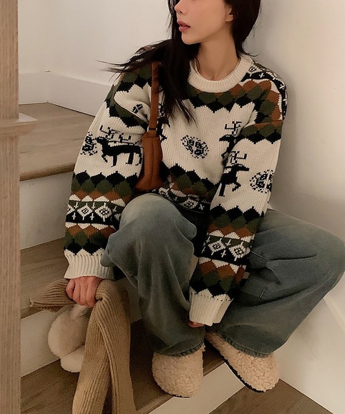 ♡希少♡CHANEL ハウンドトゥースニットセーター org.jpg