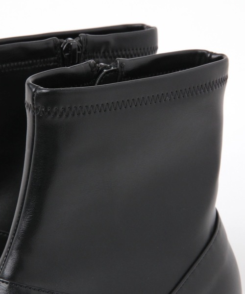 GLOBAL WORK（グローバルワーク）の「らくっションアーモンドトゥショートブーツ/253210（ブーツ・レディース・ブラウン/ブラック・MEDIUM/LARGE）」の13枚目の写真