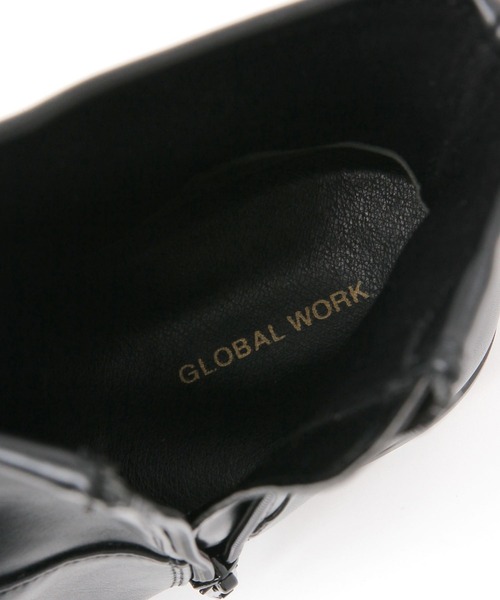 GLOBAL WORK（グローバルワーク）の「らくっションアーモンドトゥショートブーツ/253210（ブーツ・レディース・ブラウン/ブラック・MEDIUM/LARGE）」の17枚目の写真