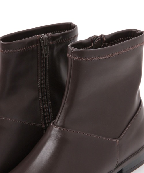 GLOBAL WORK（グローバルワーク）の「らくっションアーモンドトゥショートブーツ/253210（ブーツ・レディース・ブラウン/ブラック・MEDIUM/LARGE）」の18枚目の写真
