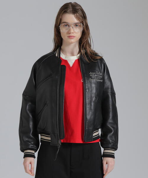 美品✨ＸＬ BRONZE AGE 中綿 スタジャン 黒 ブラック a53 22AW5002-BK】スタジャン・イニシャル | LUXZオンラインショップ